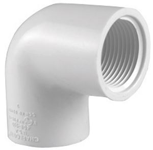 Charlotte Pipe Schedule 40 FPT To FPT 3/4 in. Dia. x 3/4 in. Dia. 90 deg. PVC Elbow
