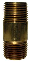 JMF 2-1/2 in. 3/8 MPT To MPT 3/8 in. Dia. Brass Pipe Nipple 