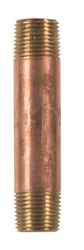 JMF 3 in. 3/8 MPT To MPT 3/8 in. Dia. Brass Pipe Nipple 