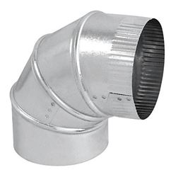 Imperial Manufacturing 6 in. Dia. x 6 in. Dia. 90 Galvanized Steel Stove Pipe Elbow 