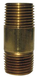 JMF 4 in. 1 MPT To MPT 1 in. Dia. Brass Pipe Nipple 