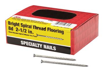 Ace Round 2-1/2 in. L Flooring Nail Annular Ring Shank Bright Steel 1 lb. 