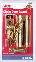 Ace 3.38 in. L Bright Brass Brass Chain Door Guard 