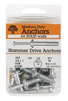 Hillman Hammer Drive Anchor 1/4 in. Dia. x 1 in. L 16 pk 