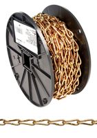 Campbell Chain Twist Link Coil Chain 50 ft. L x 9/64 in. Dia. No. 3 Gold Carbon Steel 