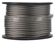 Campbell Chain Stainless Steel Cable 1/4 in. Dia. x 250 ft. L 