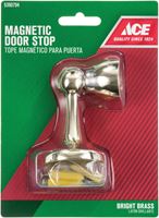 Ace Metal Magnetic Door Stop Bright Brass 
