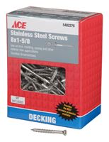Ace Trim Screw Star High/Low No. 8 1-5/8 in. L 1 lb. Silver 