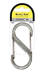 Nite Ize S-Biner Stainless Steel Stainless Steel Carabiner Key Holder Silver 3-1/2 in. L 75 l 
