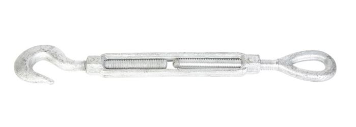 Baron 9 in. 16.3 in. L Galvanized Steel Hook and Eye Turnbuckle 1 