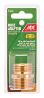 Ace 3/4 in. MHT x 3/4 in. MPT x 1/2 in. FPT Brass Hose Adapter Threaded 