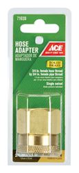 Ace 3/4 in. FHT x 3/4 in. FPT Brass Hose Adapter Female Threaded 