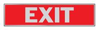Hy-Ko English 2 in. H x 8 in. W Aluminum Sign Exit 
