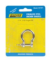 Seachoice Stainless Steel Shackle 1/4 in. W x 1 in. L 1 pc. 