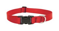 Lupine  Red  Nylon  Dog Collar  Neck 12-20 in. 