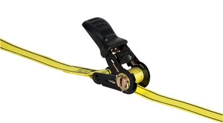 Pro Grip  Polyester  Standard  Tie Down  16 ft. L 1200  Black/Yellow 