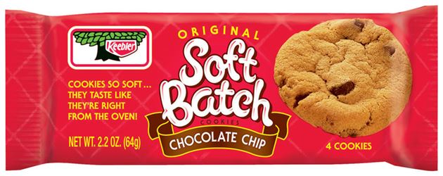 Keebler Soft Batch Chocolate Chip Cookies 2.2 oz. Pack 