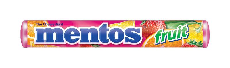 Mentos Assorted Fruit Flavors Chewy Candy 1.32 oz. 