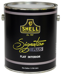Shell Signature Plus Paint Flat Interior Deep Base Quart 