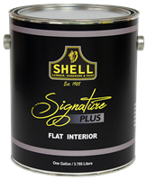Shell Signature Plus Paint Flat Interior White Gallon 