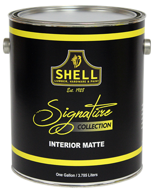 Shell Signature Collection Paint Matte White 5 Gallon