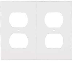 M-D 87916 Wallplate Sealer, For: Standard Size Outlet Plates, Foam, White