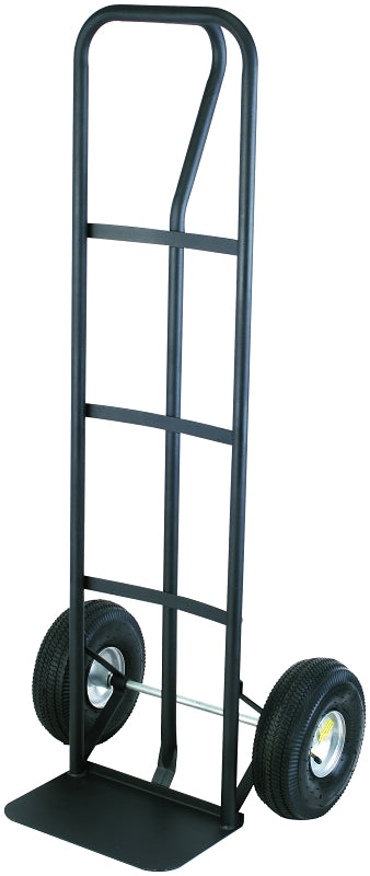 ProSource HT-1805 Hand Truck, 14 in W Toe Plate, 9 in D Toe Plate, 600 lb, Pneumatic Caster, Black