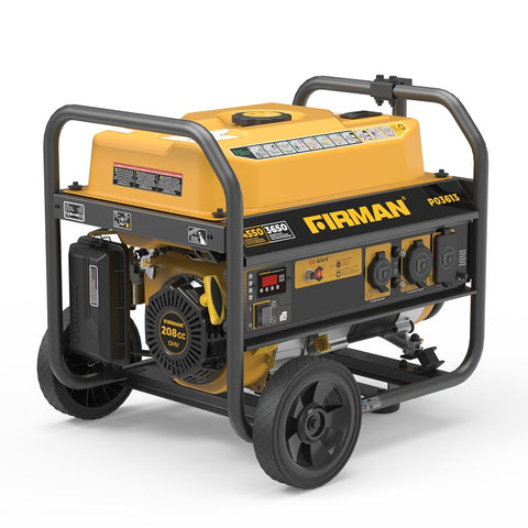 Firman P03613 Portable Generator with CO Alert, 30 A, 120 VAC, 4550/3650 w Gasoline, 5 gal Tank, 14 hr Run Time, Recoil Start