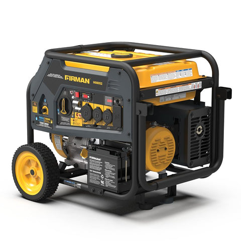 Firman Hybrid Series H08052 Portable Generator with Co-Alert, 50 A, 120/240 V, 10,000/9050 W Output, Gasoline, LPG