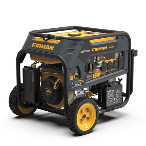 Firman Hybrid Series H08052 Portable Generator with Co-Alert, 50 A, 120/240 V, 10,000/9050 W Output, Gasoline, LPG