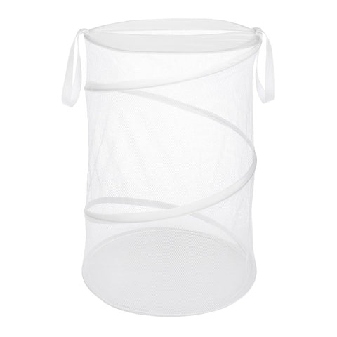 Whitmor 6233-1160-WHT Laundry Hamper, White, 18 in W, 26 in H, 18 in D