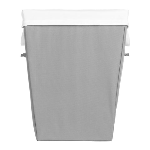 Whitmor 6744-3970-ALY Laundry Basket, Fabric Bag, Gray, 18 in W, 22 in H, 13 in D