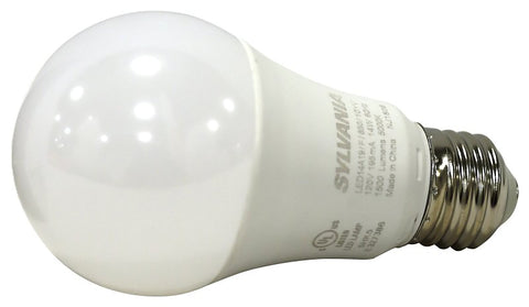 Sylvania 78103 LED Bulb, General-Purpose, A19 Lamp, 100 W Equivalent, E26 Medium Lamp Base, Frosted, Daylight Light