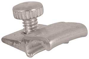 Make-2-Fit PL 7957 Storm Door Panel Clip, 3/4 in L x 1/2 in W Dimensions, Aluminum, Mill, Silver