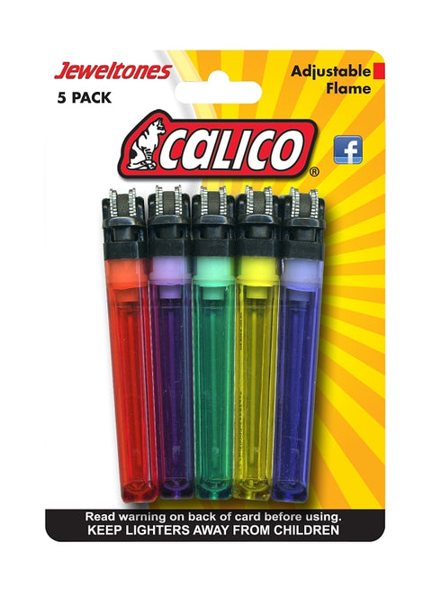 Calico Brands BT6-5 Disposable Lighter, Pack of 6