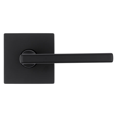 Kwikset Signature Series 720HFL SQT 514 CP Passage Lever, Matte Black, Zinc, Reversible Hand, ADA Compliant