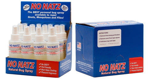 No Natz 4009 Bug Repellent, 2 oz, Bottle, Pack of 12