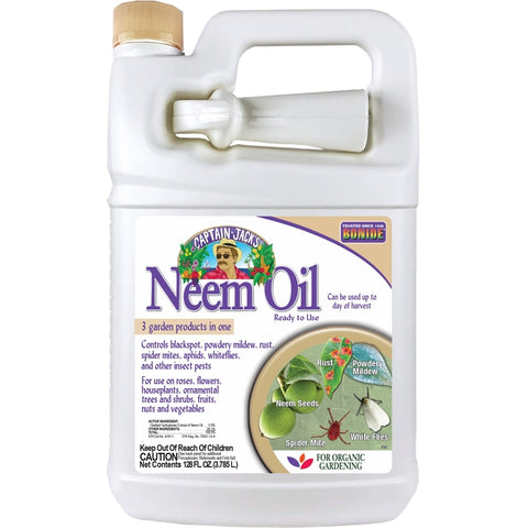 Bonide Captain Jack's 023 Neem Oil Insecticide, Liquid, Spray Application, 1 gal