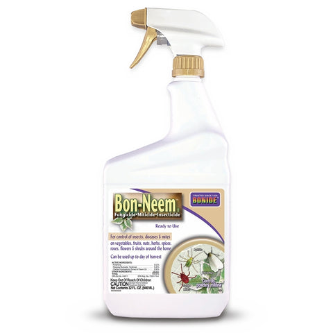 Bonide Bon-Neem II 025 Insecticide, Liquid, Spray Application, Indoor, 1 qt