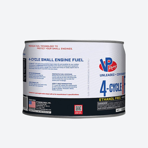 VP Racing 62025 4-Cycle Ethanol-Free Fuel, Aromatic Hydrocarbon, Clear, 2.5 gal Pail, Pack of 2