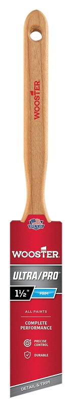Wooster 4174-1-1/2 Paint Brush, Purple/Sable Brown, Maple Wood Handle, 1-1/2 in W, 2-7/16 in L Bristle, Sash Handle
