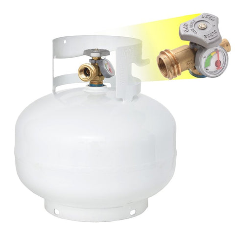 Flame King YSN11SQT Propane Tank Cylinder With Type 1 OPD Valve With OPD, 2.5 gal Tank, Steel