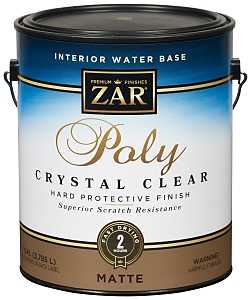 ZAR 34413 Polyurethane, Liquid, Antique Crystal Clear, 1 gal, Can, Pack of 2