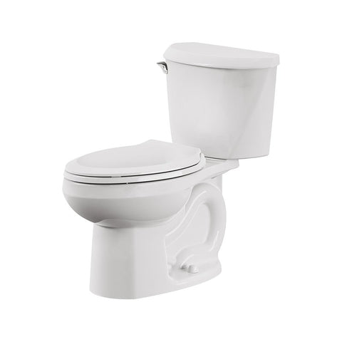 American Standard 736CA001.020 Complete Toilet, Elongated Bowl, 1.6 gpf Flush, 12 in Rough-In, 15 in H Rim, White, Floor