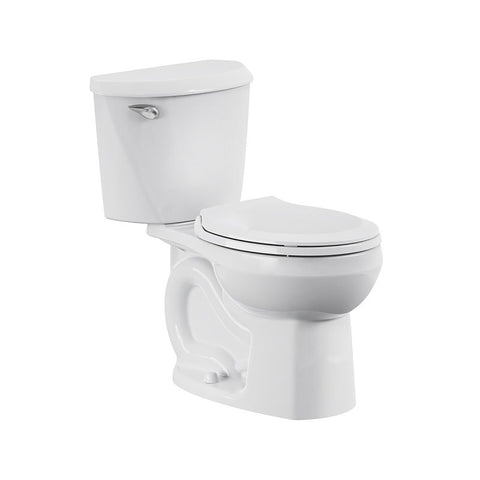 American Standard 736DA001.020 Complete Toilet, Round Front Bowl, 1.6 gpf Flush, 12 in Rough-In, 15 in H Rim, White