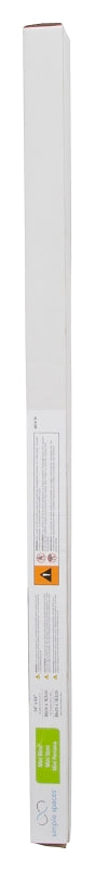 Simple Spaces PVCMB-9A Blind, 64 in L, 34 in W, Vinyl, White