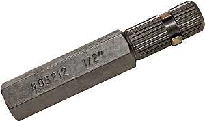 Superior Tool 05212 Internal Pipe Wrench, 1/2 in Jaw, Straight Jaw, Steel, Nickel Chrome