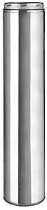 Selkirk 206148 Chimney Pipe, 6 in ID, 8 in OD, 48 in L, Stainless Steel