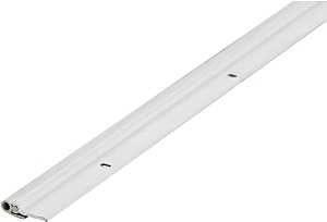 M-D 69923 Jamb Weatherstrip Kit, 7/8 in W, 1/4 in Thick, Aluminum/Vinyl, White