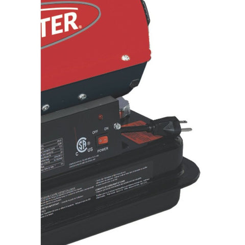 Reddy Heater RFA50 Forced Air Heater with Carrying Handle, 5 gal Fuel Tank, Diesel, Kerosene, 50,000 Btu, Red